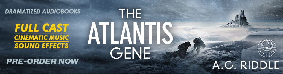 Pre-order The Origin Mystery 1: The Atlantis Gene by A.G. Riddle at GraphicAudio!