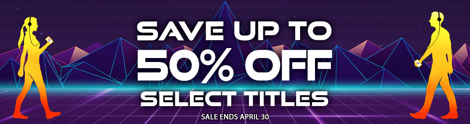 Save up to 50% Off select titles such as Outlanders by James Axler, Preacher and MacCallister by William W. Johnstone and many other full cast dramatized adventures! Sale ends April 30.